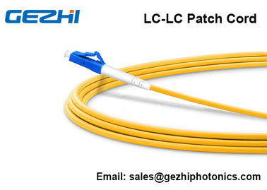 قطعات فیبر نوری تک حالته LC - LC Simplex 2.0mm PVC 9/125 فیبر کورنینگ