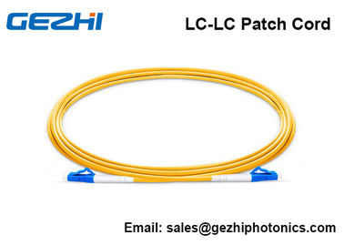 قطعات فیبر نوری تک حالته LC - LC Simplex 2.0mm PVC 9/125 فیبر کورنینگ
